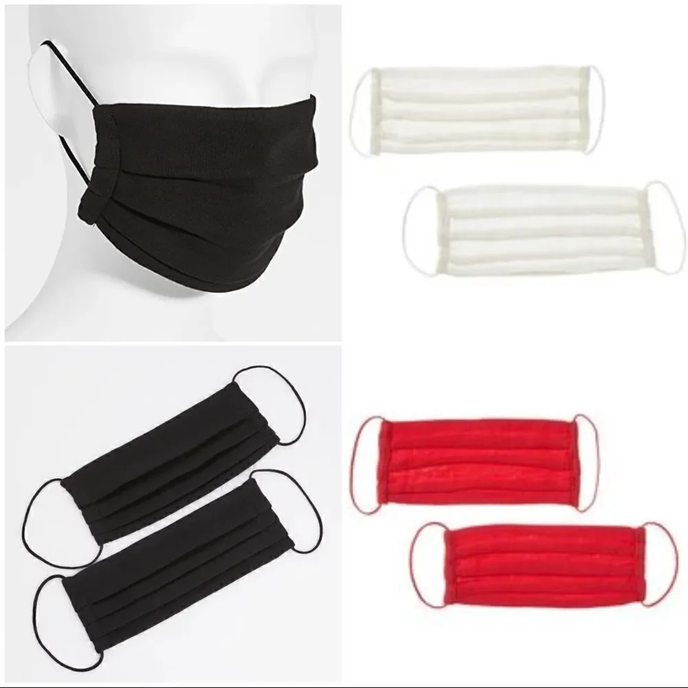 David Lerner Cloth Face Mask Lot 36 Masks White Red Black NWT